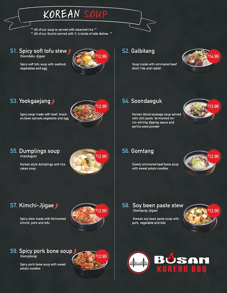 Busan Korean BBQ Photo Menu 7