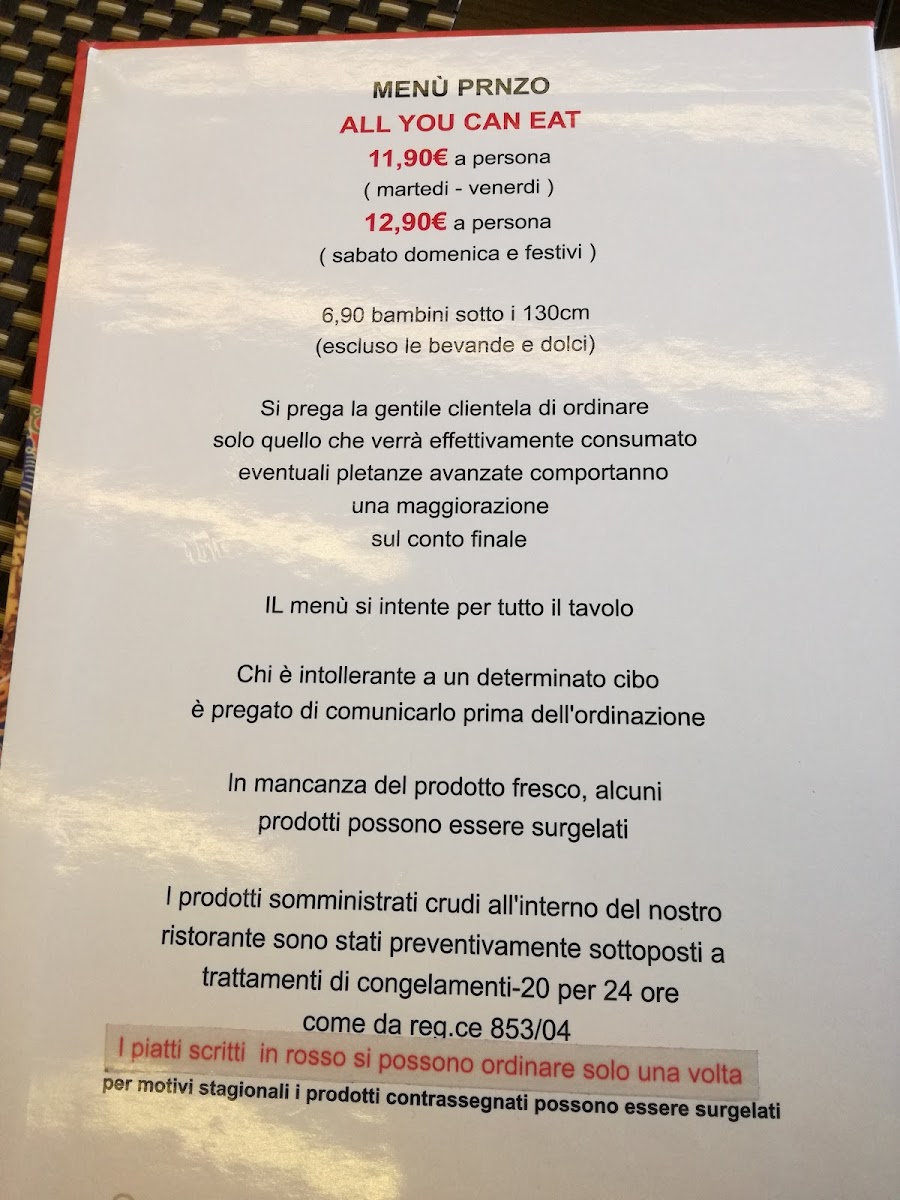 Ristorante Sunshine Photo Menu 3
