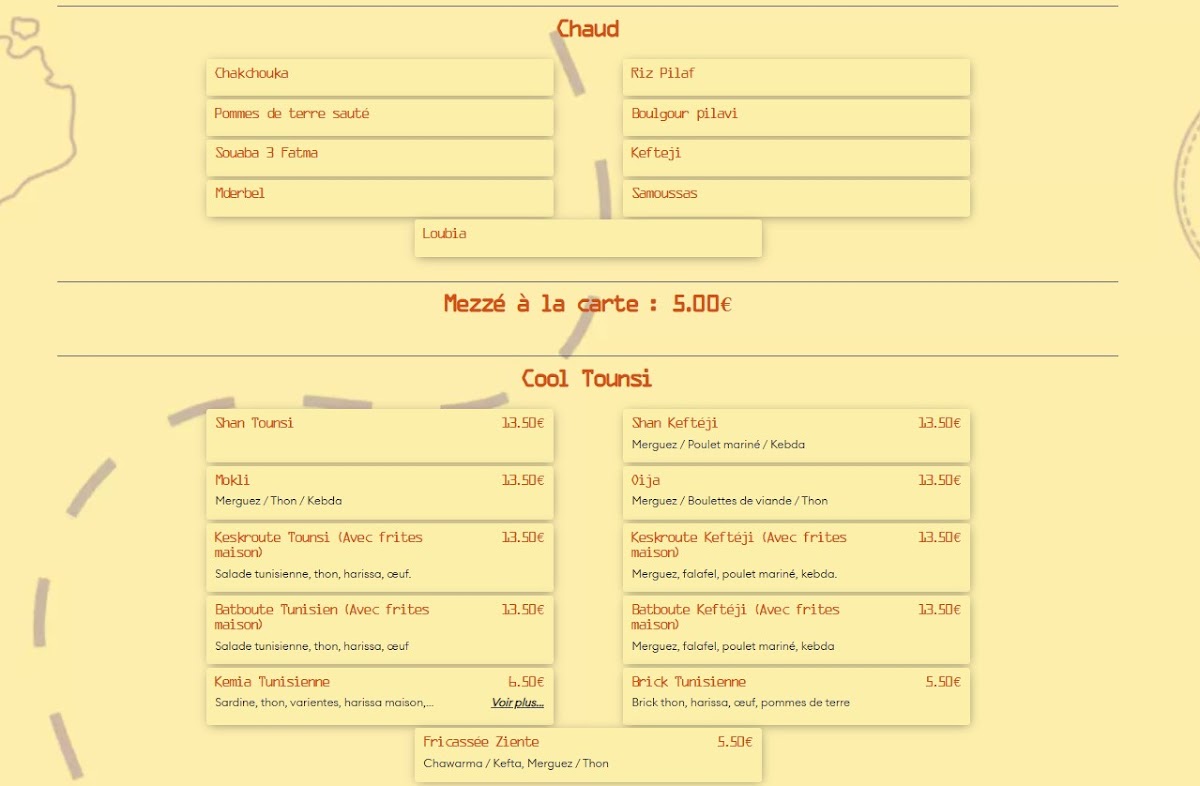 Lyoom Cantine Photo Menu 1