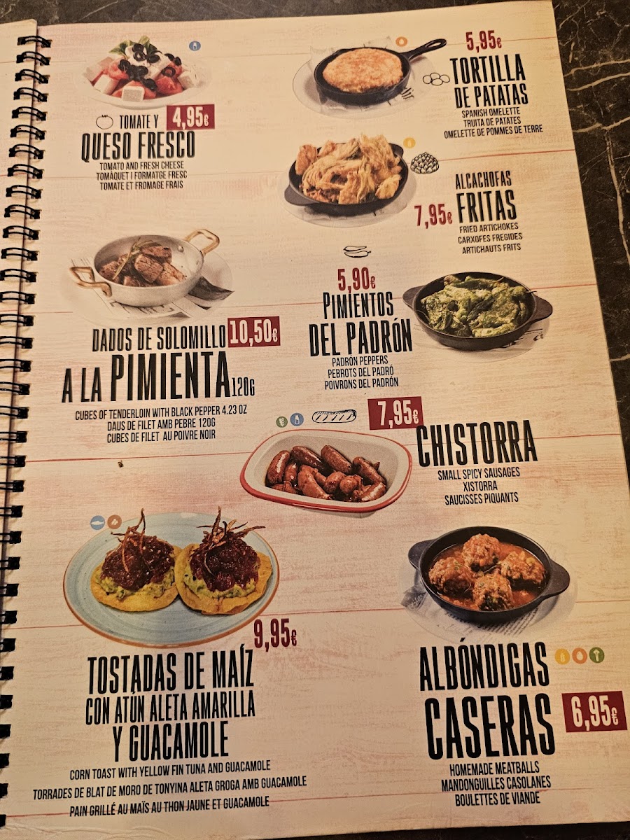 Tapas Les Corts Photo Menu 1