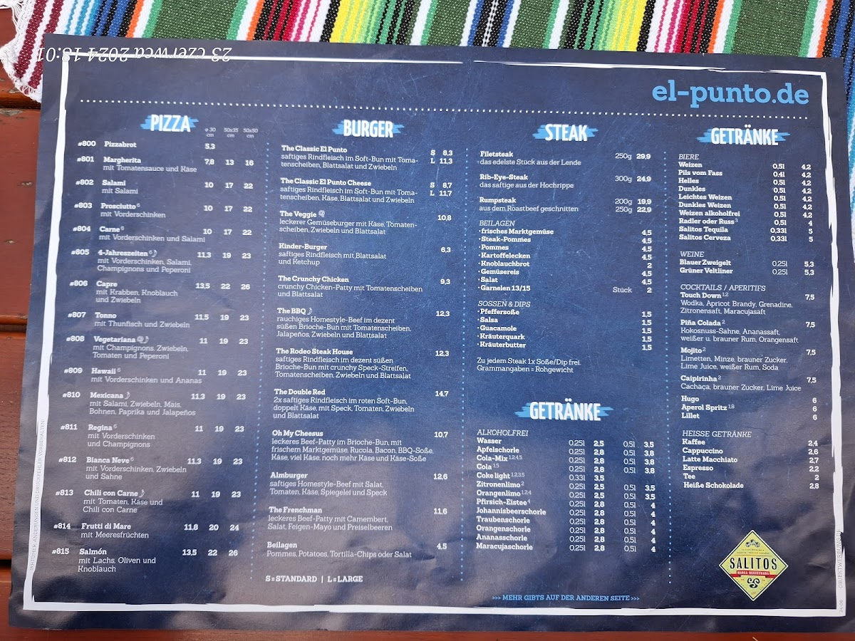 Cantina Bar El Punto Photo Menu 2