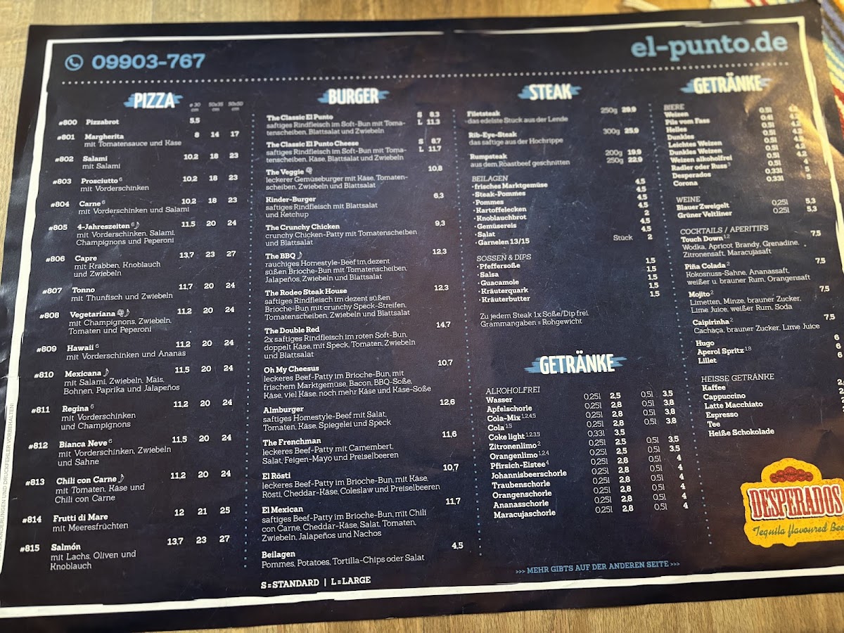 Cantina Bar El Punto Photo Menu 3