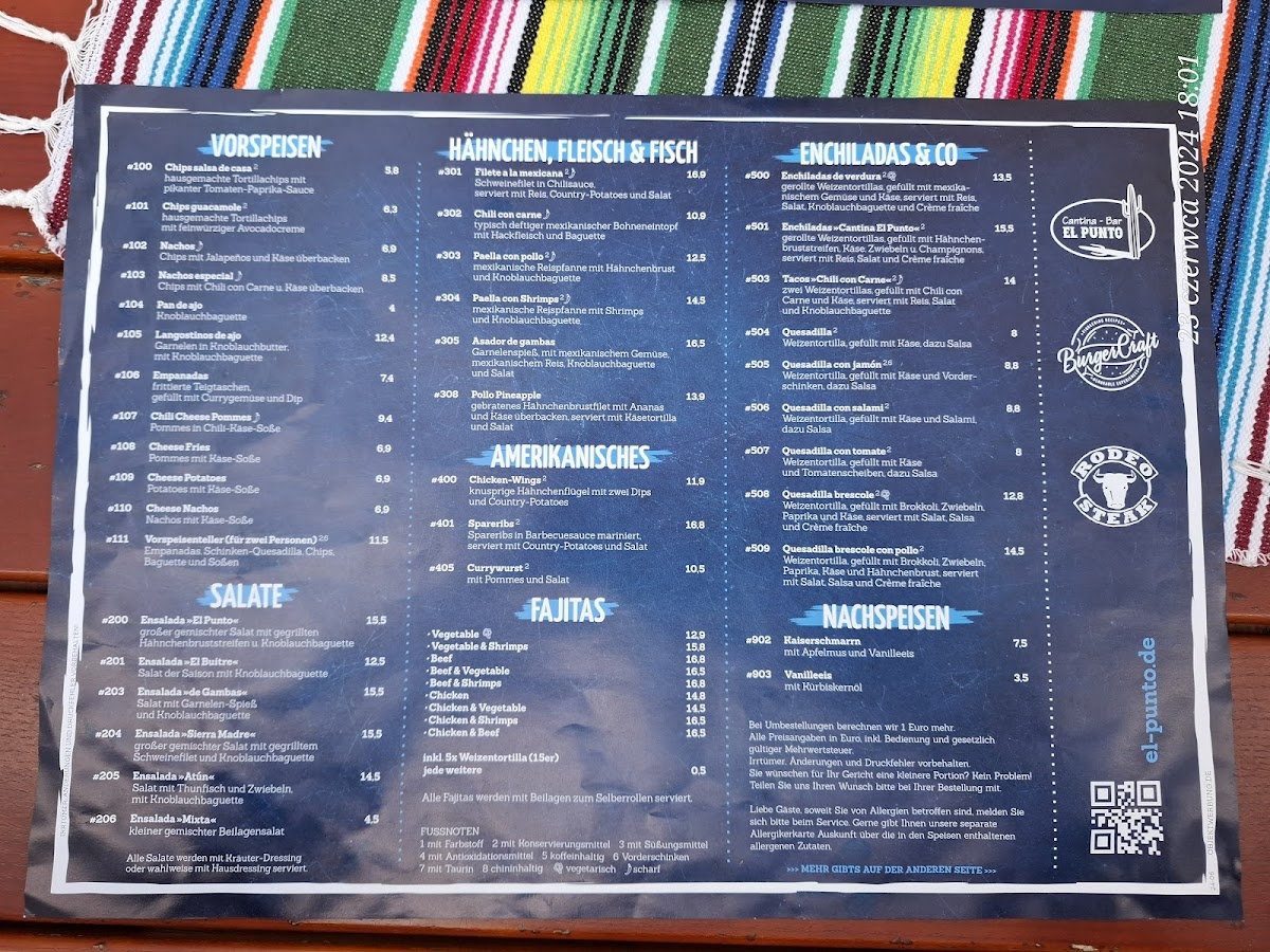 Cantina Bar El Punto Photo Menu 4