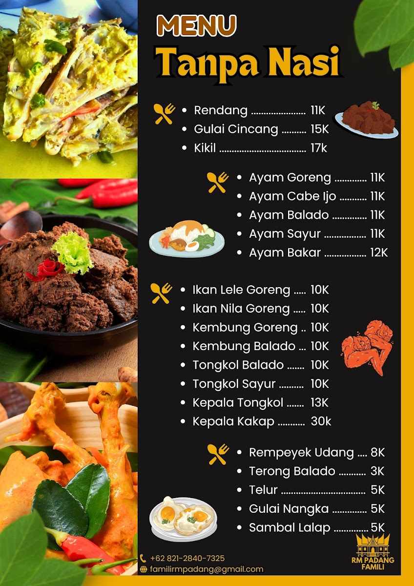 Rumah Makan Padang Famili Photo Menu 2