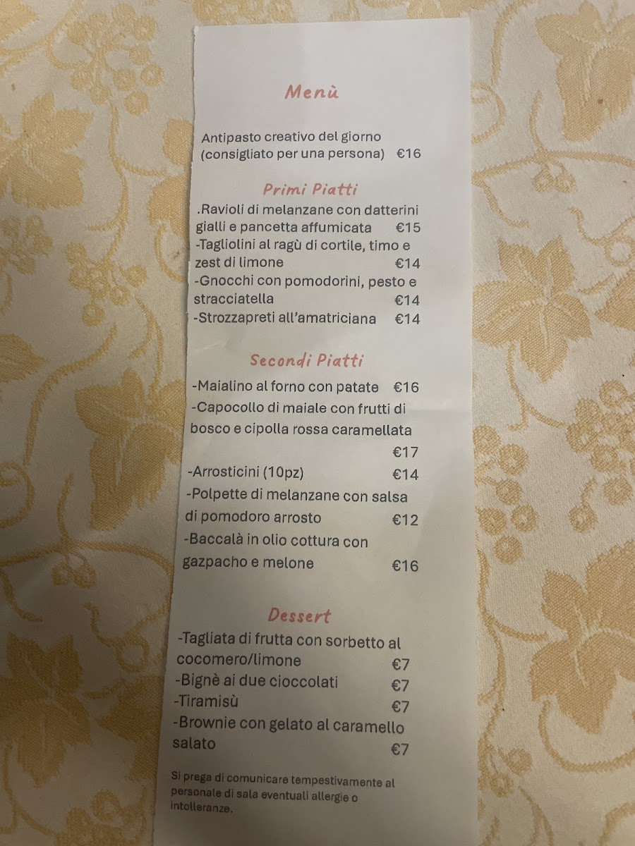 Ristorante la Fienatora Photo Menu 2