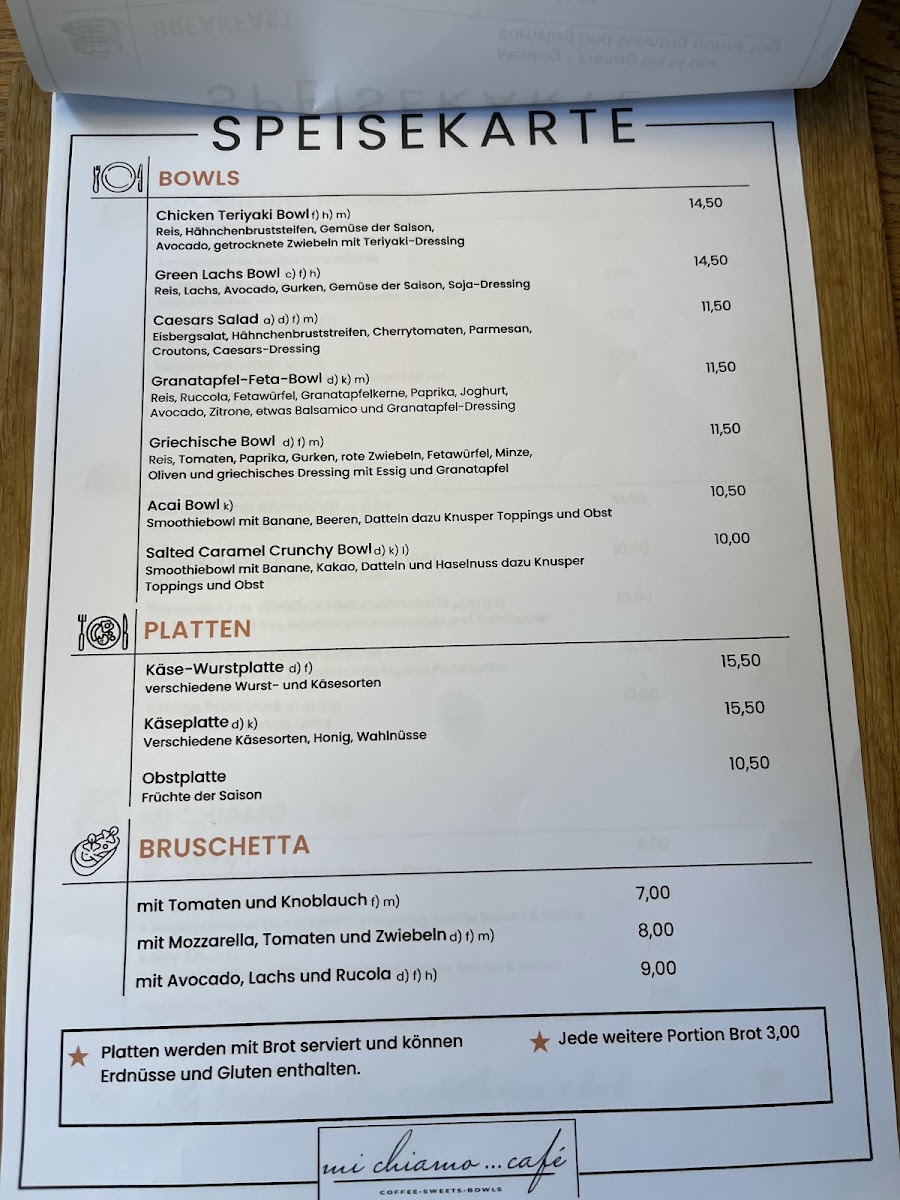 mi chiamo…café | coffe, sweets & bowls Photo Menu 3
