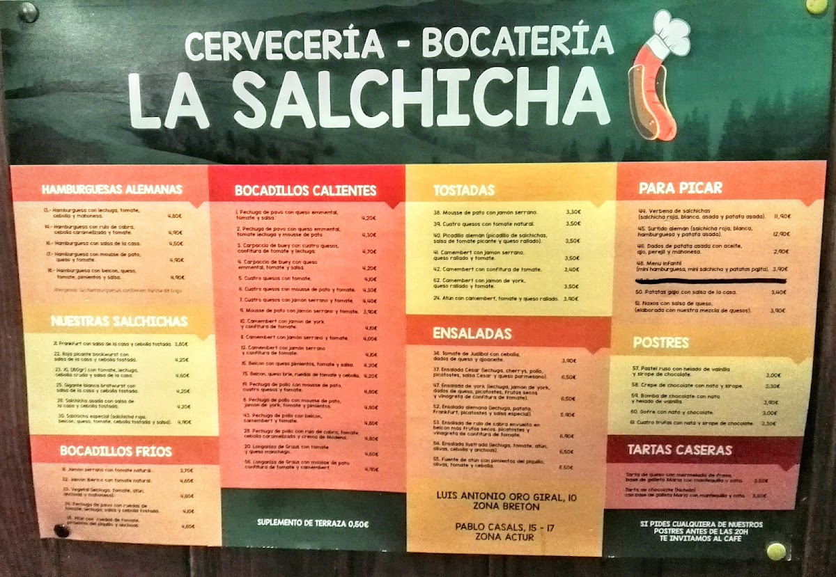 Bocatería La Salchicha Photo Menu 5