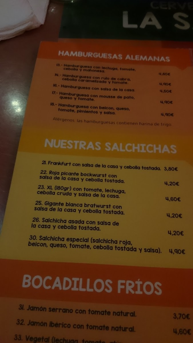 Bocatería La Salchicha Photo Menu 9