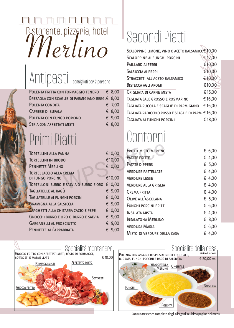Albergo Ristorante Merlino Photo Menu 1