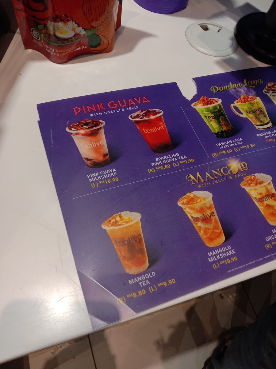 Tealive • Mydin Mall MITC Photo Menu 3