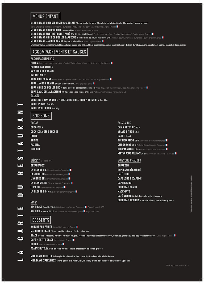 Brut Butcher Photo Menu 2