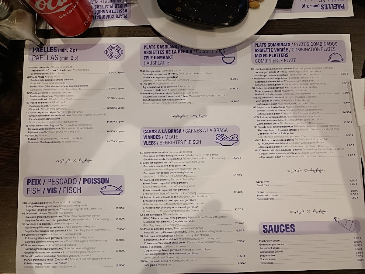 Bar Restaurant Can Licus Photo Menu 2
