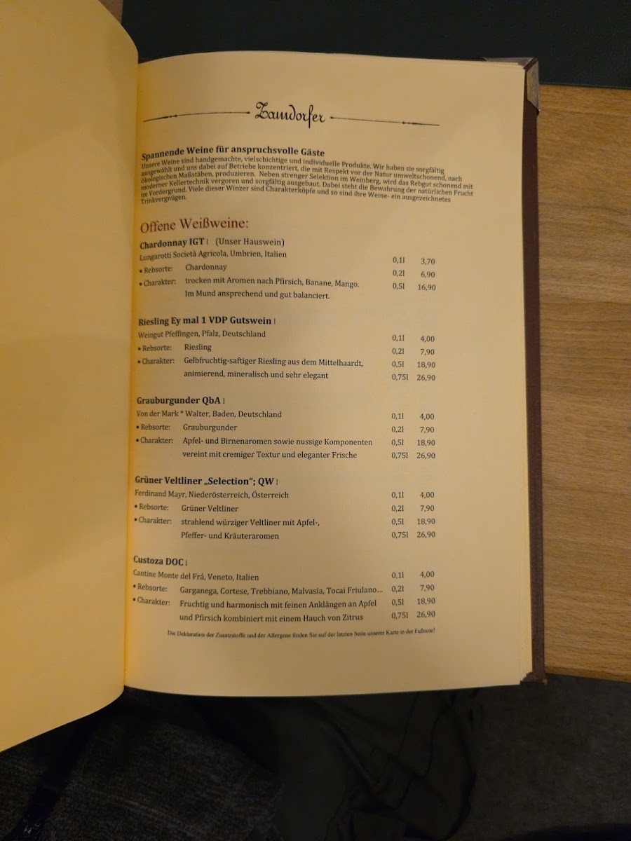 Wirtshaus Zamdorfer Biergarten Photo Menu 4