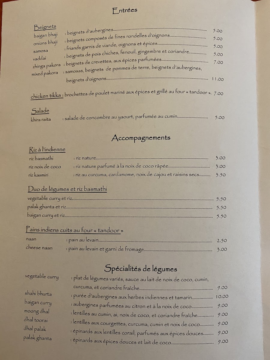 Restaurant India Photo Menu 2