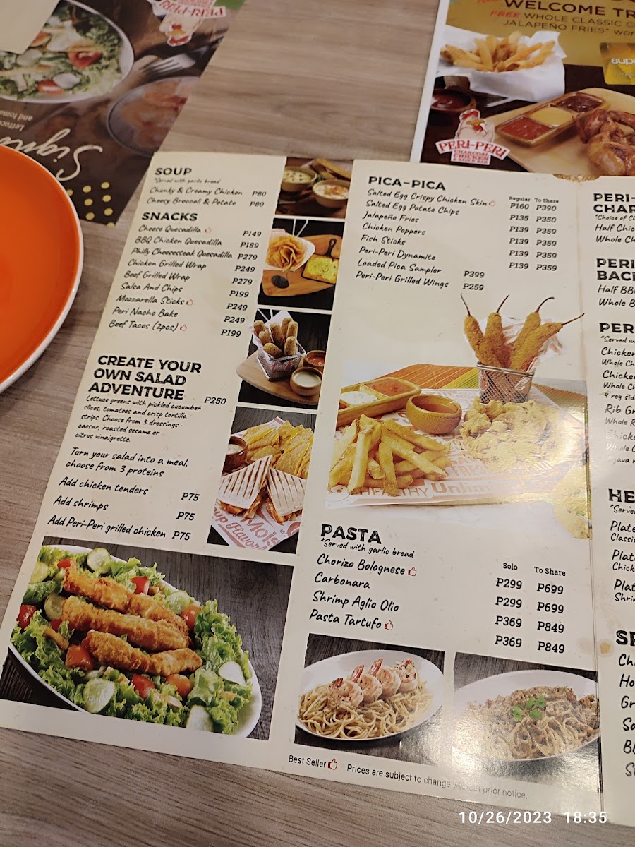 Peri Peri Charcoal Chicken & Sauce Bar Photo Menu 1