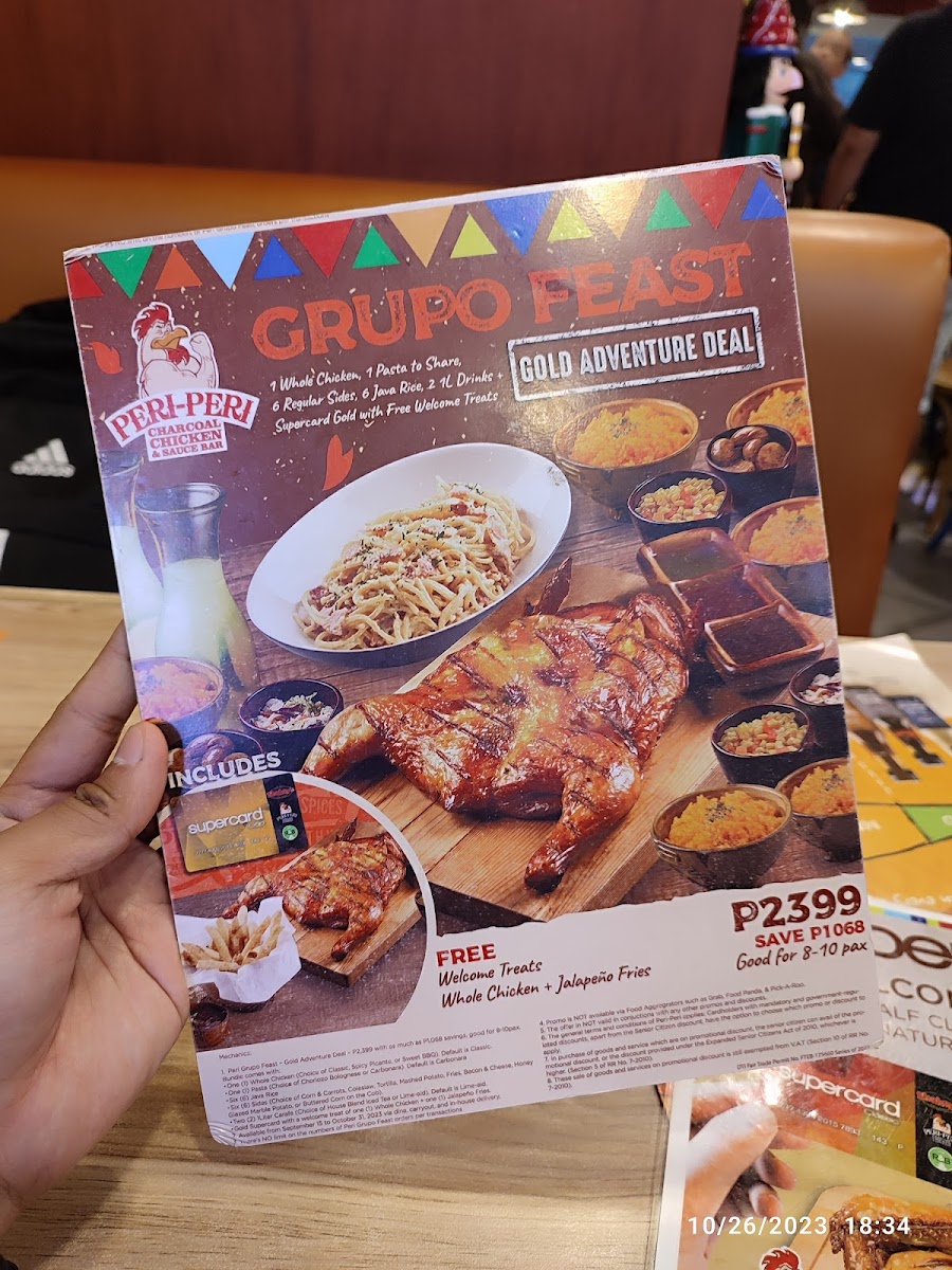 Peri Peri Charcoal Chicken & Sauce Bar Photo Menu 2