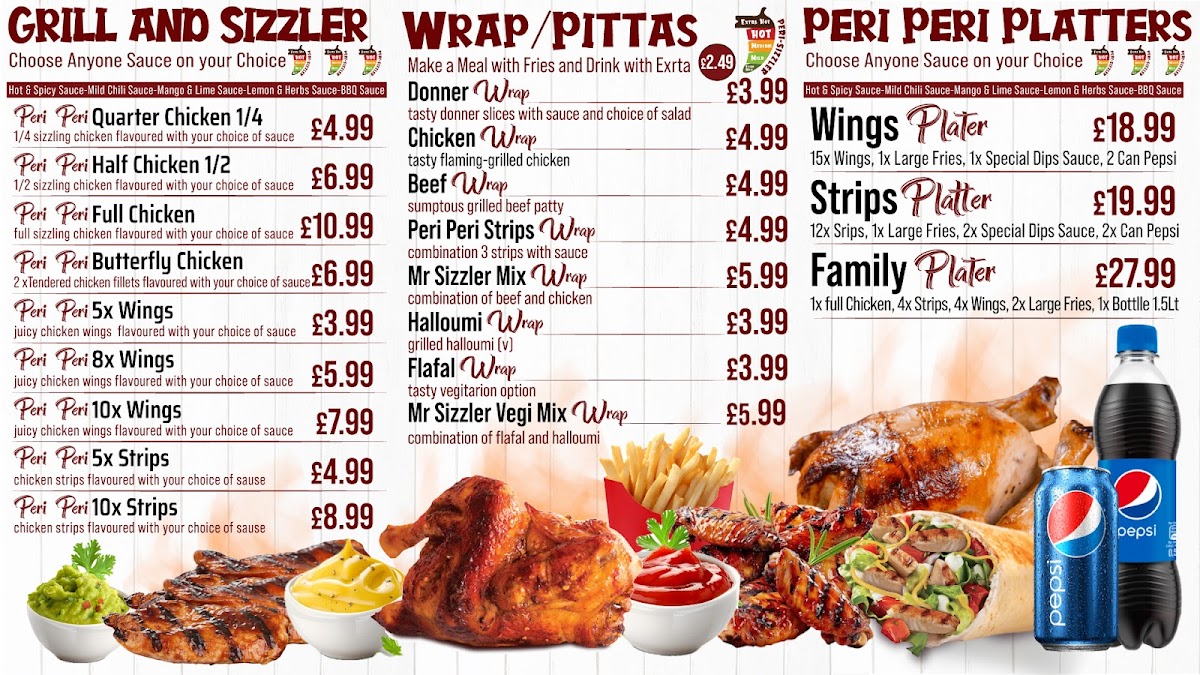 Mr Sizzler Photo Menu 2