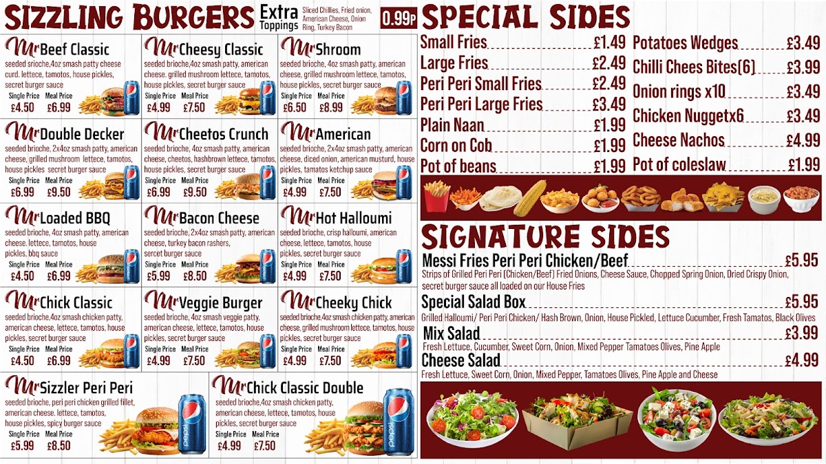 Mr Sizzler Photo Menu 3