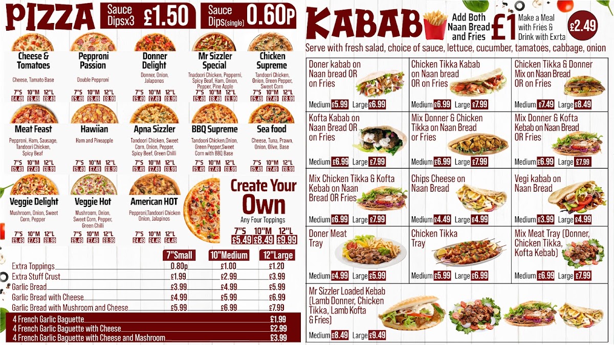 Mr Sizzler Photo Menu 4