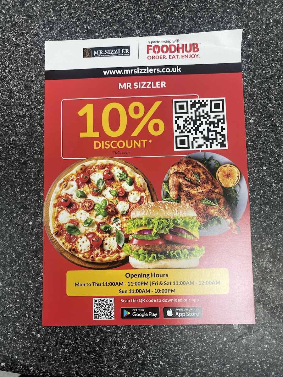 Mr Sizzler Photo Menu 6