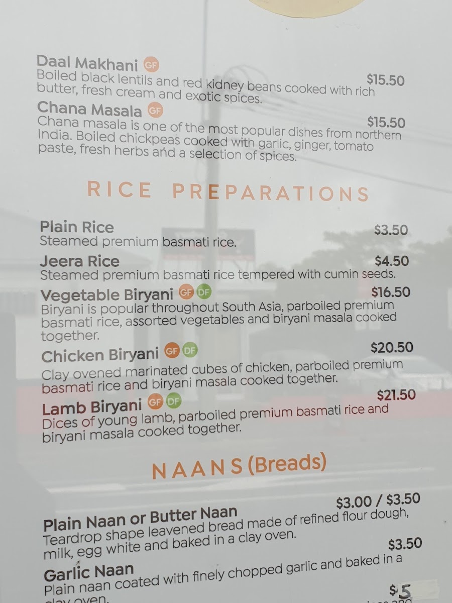 The Great India, Christchurch Photo Menu 4