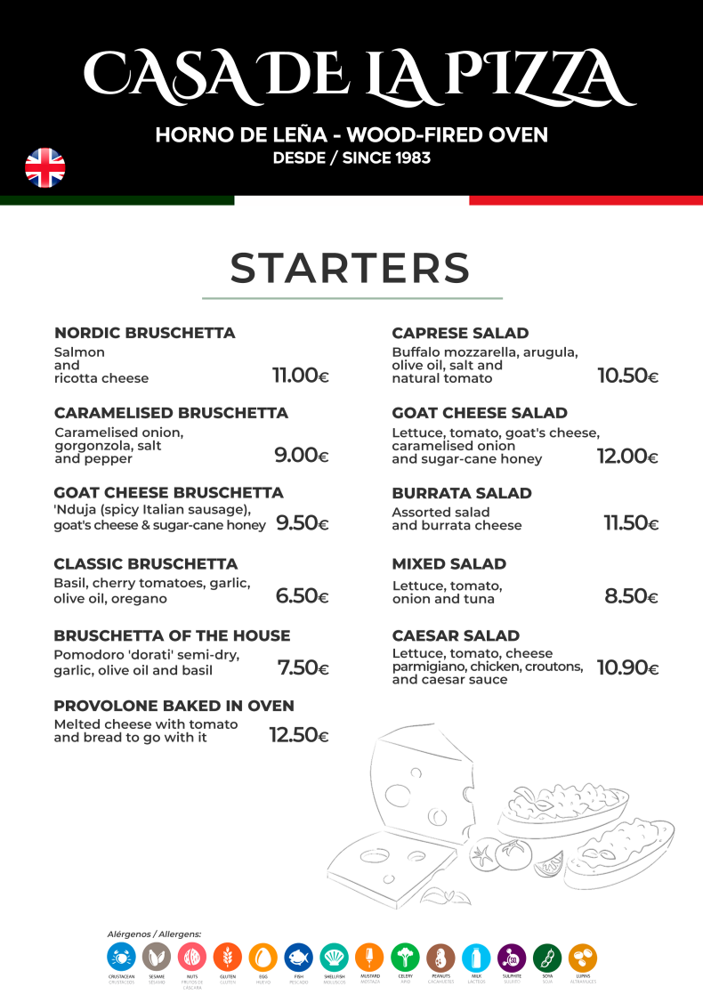 Casa De La Pizza Photo Menu 4