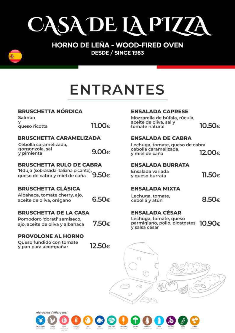 Casa De La Pizza Photo Menu 6