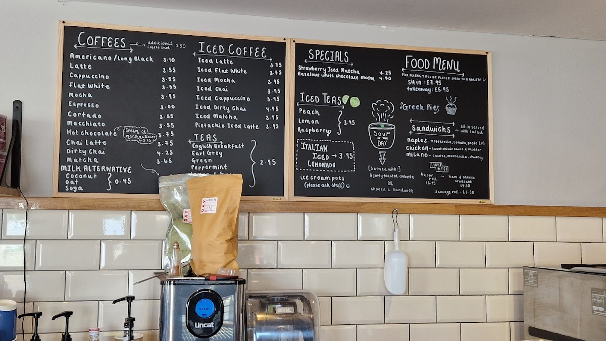 White Dove Coffee Roasters Photo Menu 1
