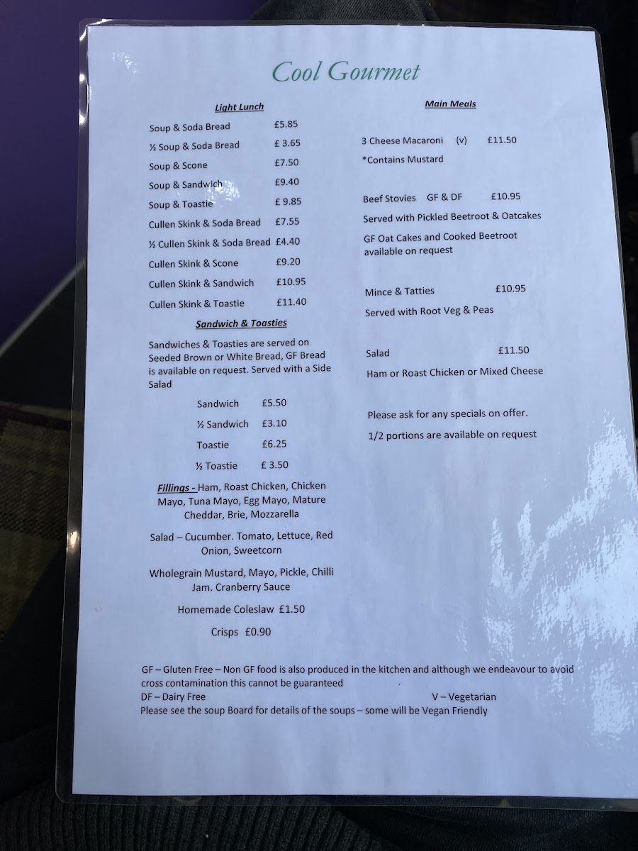 The Cool Gourmet Photo Menu 2