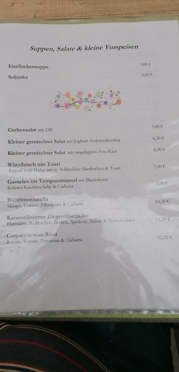 Dorfkrug Roda GmbH Photo Menu 5