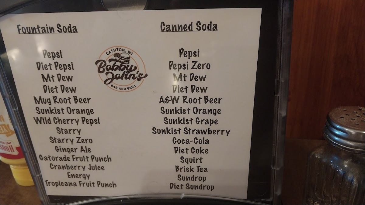 Bobby John's Bar & Grill Photo Menu 2
