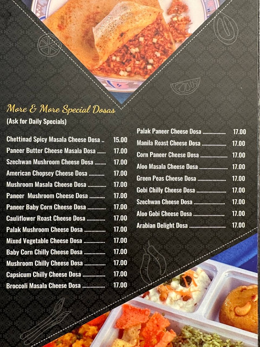 Restoran Saravanaa Bhavan • Leboh Ampang Photo Menu 3