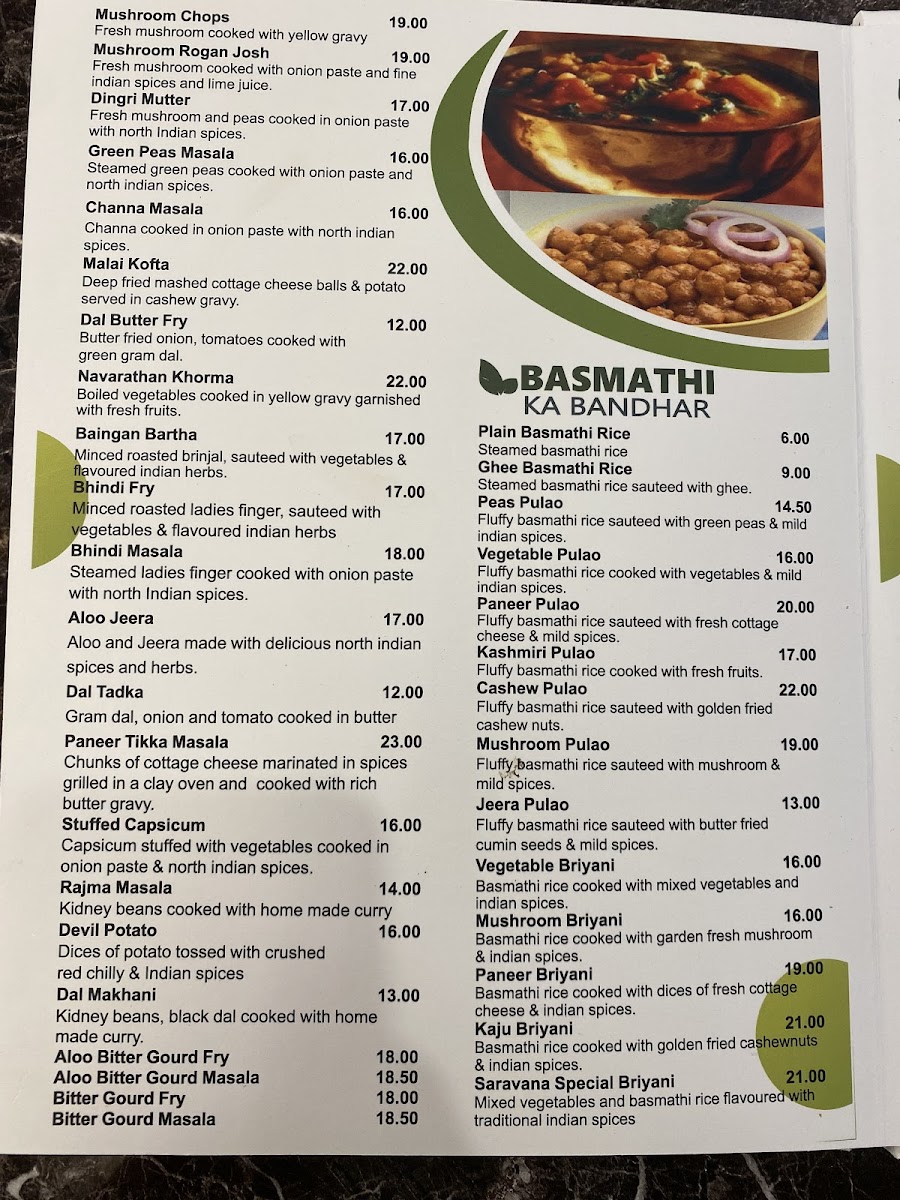 Restoran Saravanaa Bhavan • Leboh Ampang Photo Menu 4