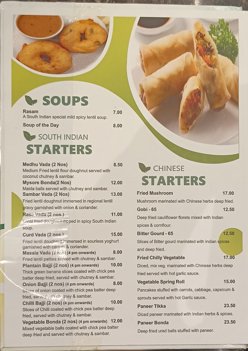 Restoran Saravanaa Bhavan • Leboh Ampang Photo Menu 6