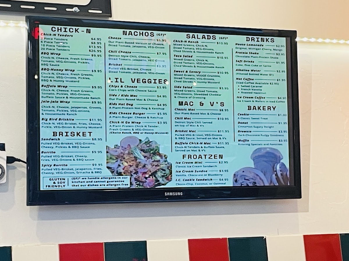 VEG-N Photo Menu 1