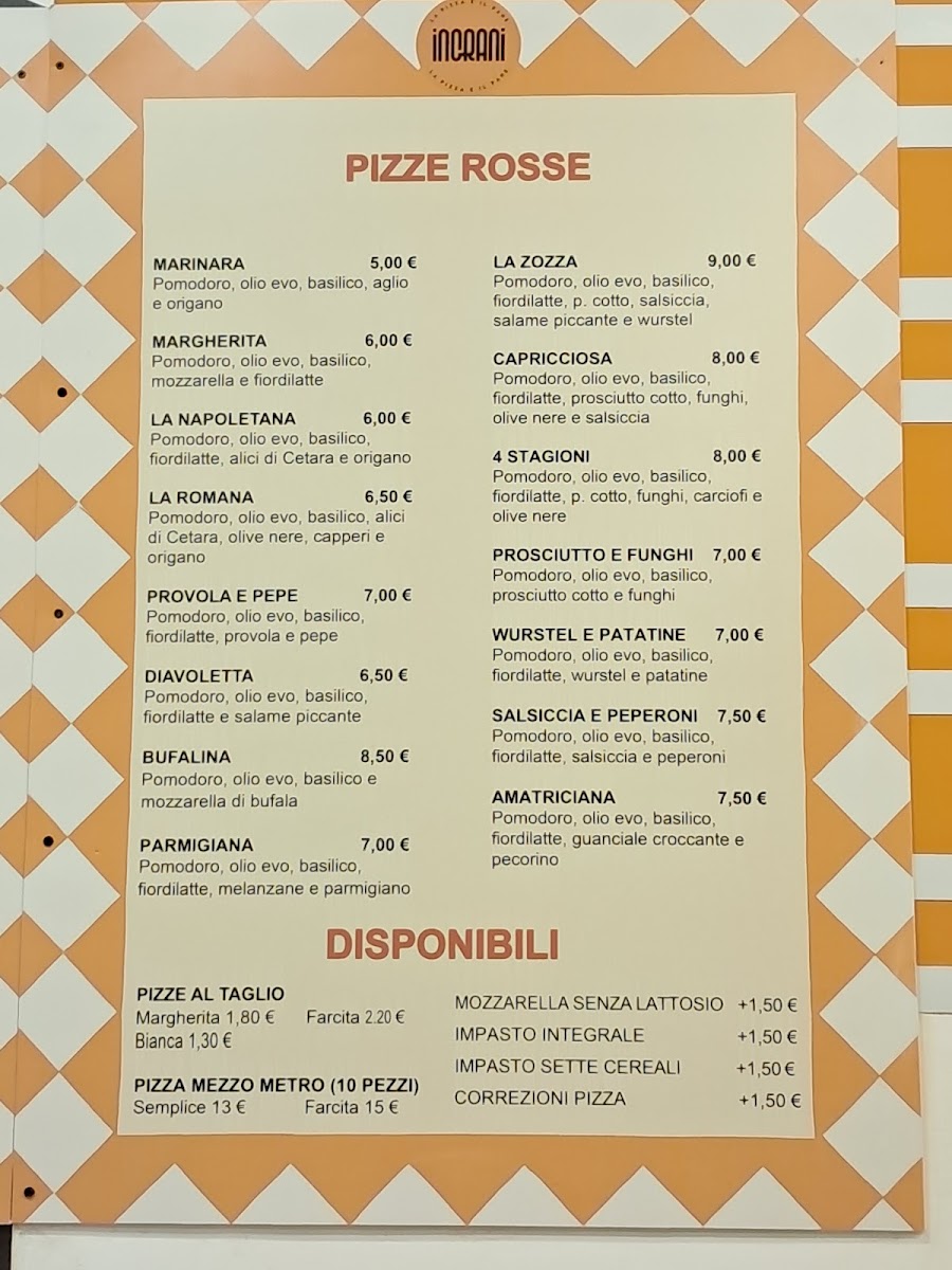 Pizzeria Ingrani Photo Menu 1