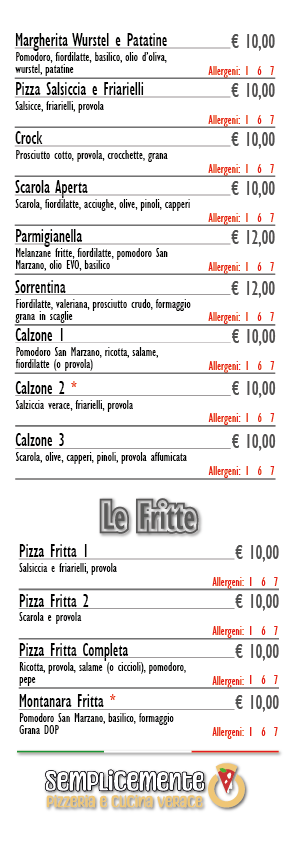 Semplicemente - Pizzeria e Cucina Verace Photo Menu 1