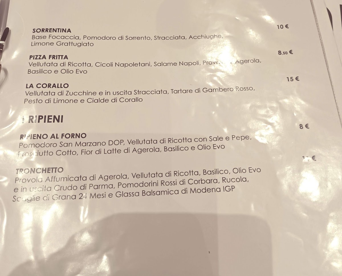 Pomodorì - Pizzeria Napoletana Photo Menu 1