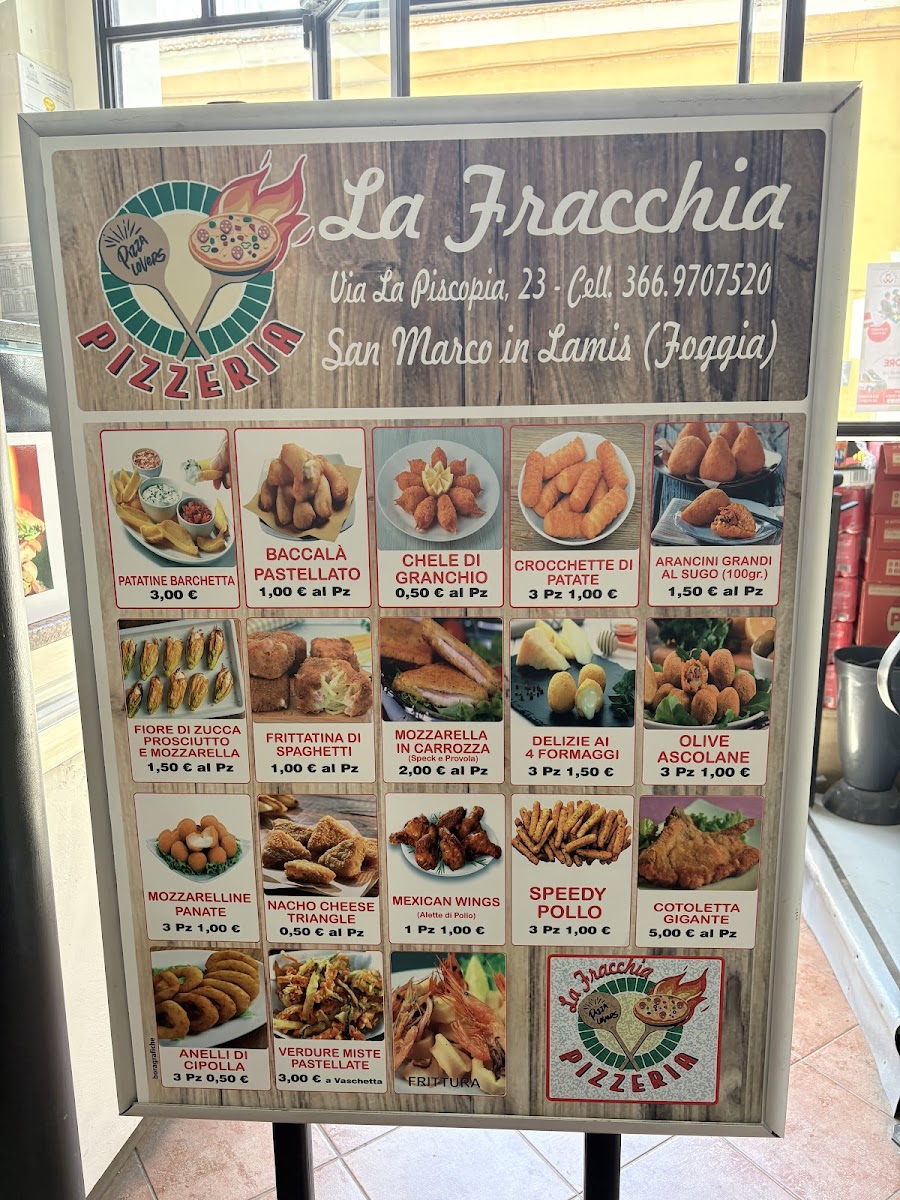 La Fracchia Photo Menu 1