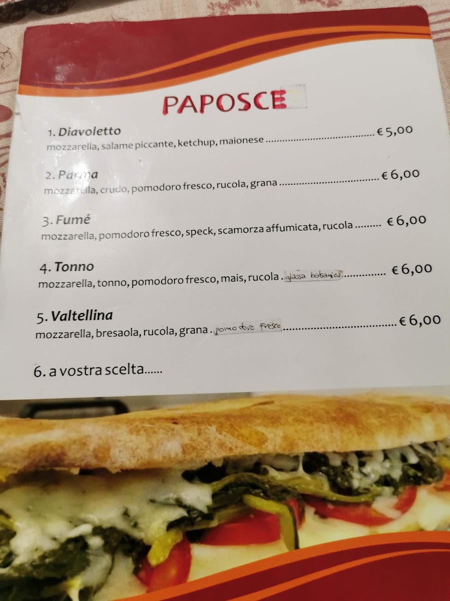 La Fracchia Photo Menu 5