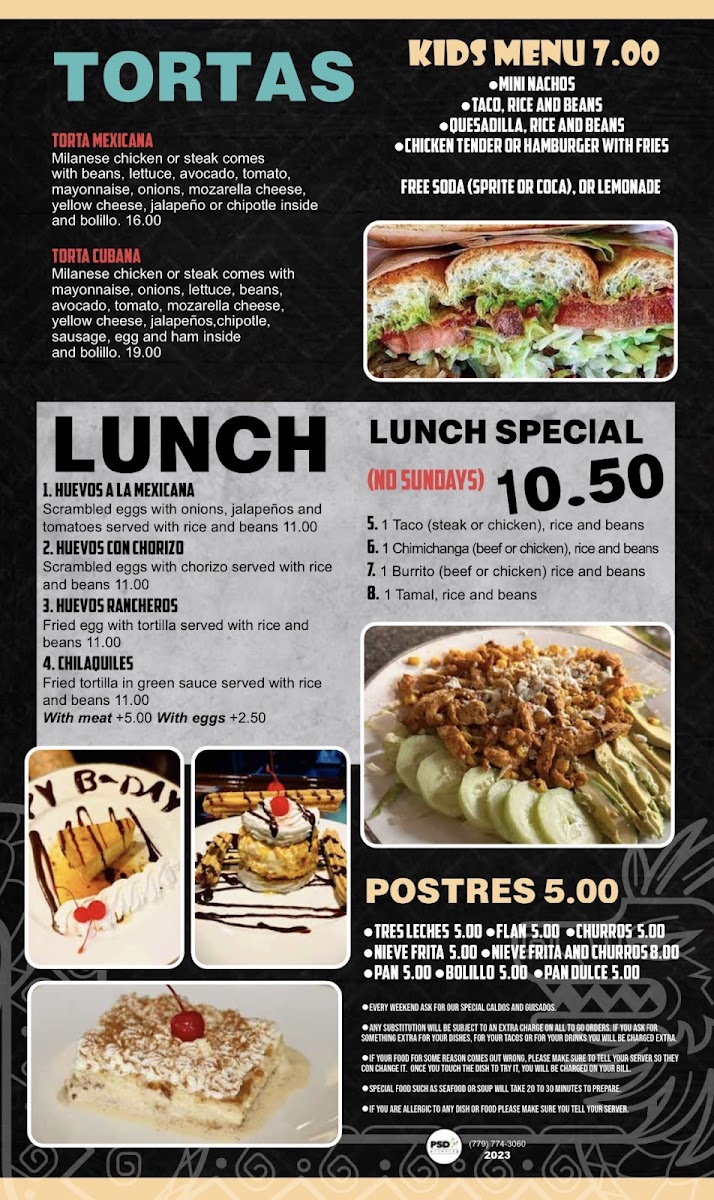 El Imperio Mexican Food Photo Menu 2