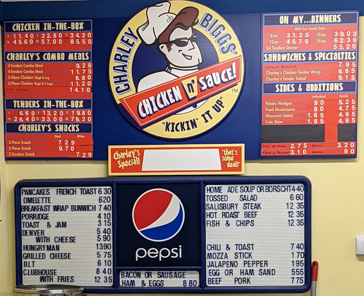 Charley Biggs Photo Menu 1