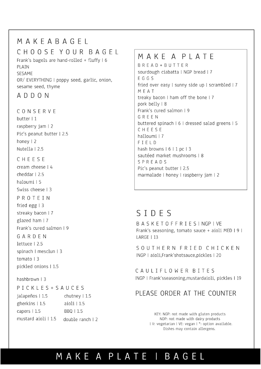 Pantry by Frank's Photo Menu 2