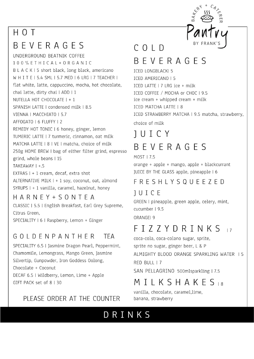 Pantry by Frank's Photo Menu 3