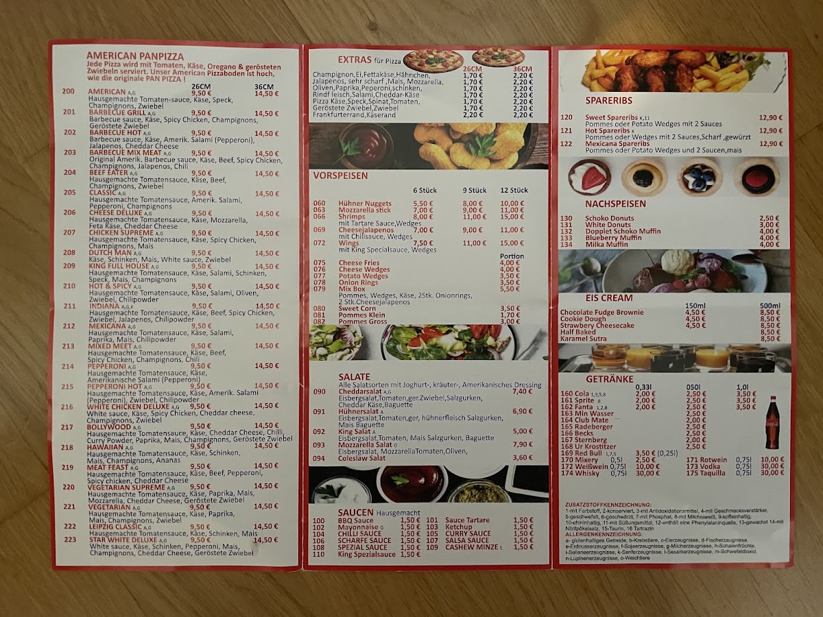 King American Burger Leipzig Photo Menu 2