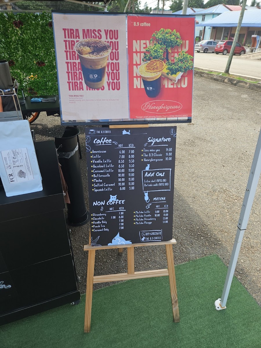 THE 8.9 COFFEE Photo Menu 1