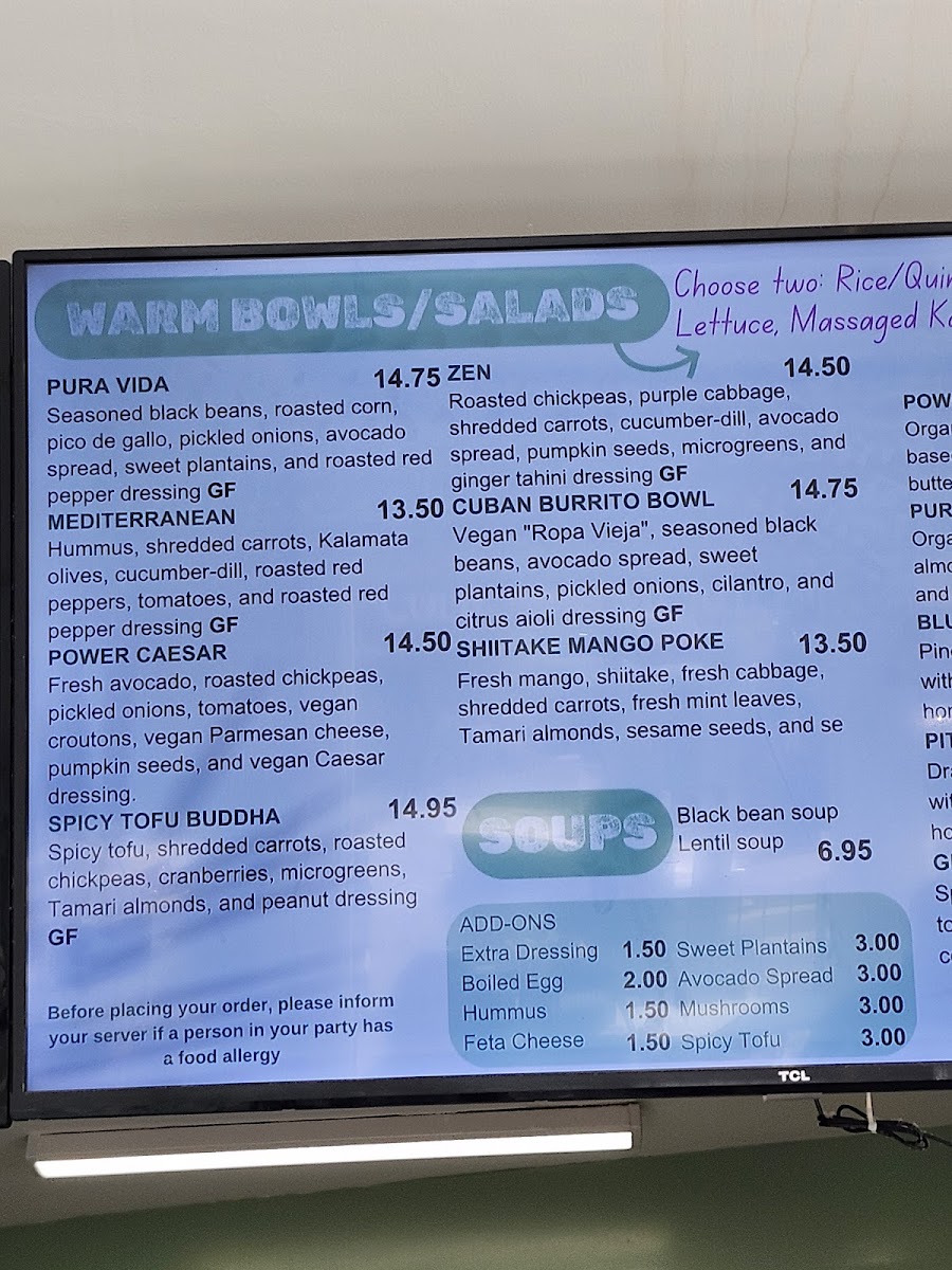 JUICYGREENS Photo Menu 1