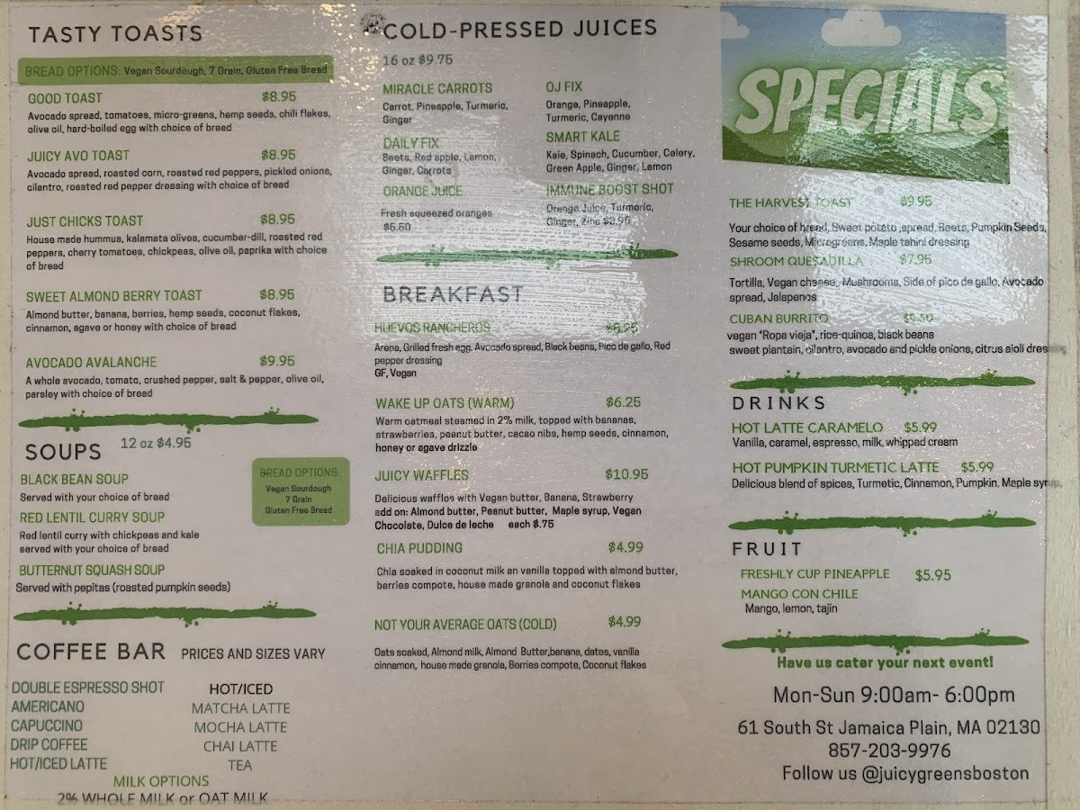 JUICYGREENS Photo Menu 3