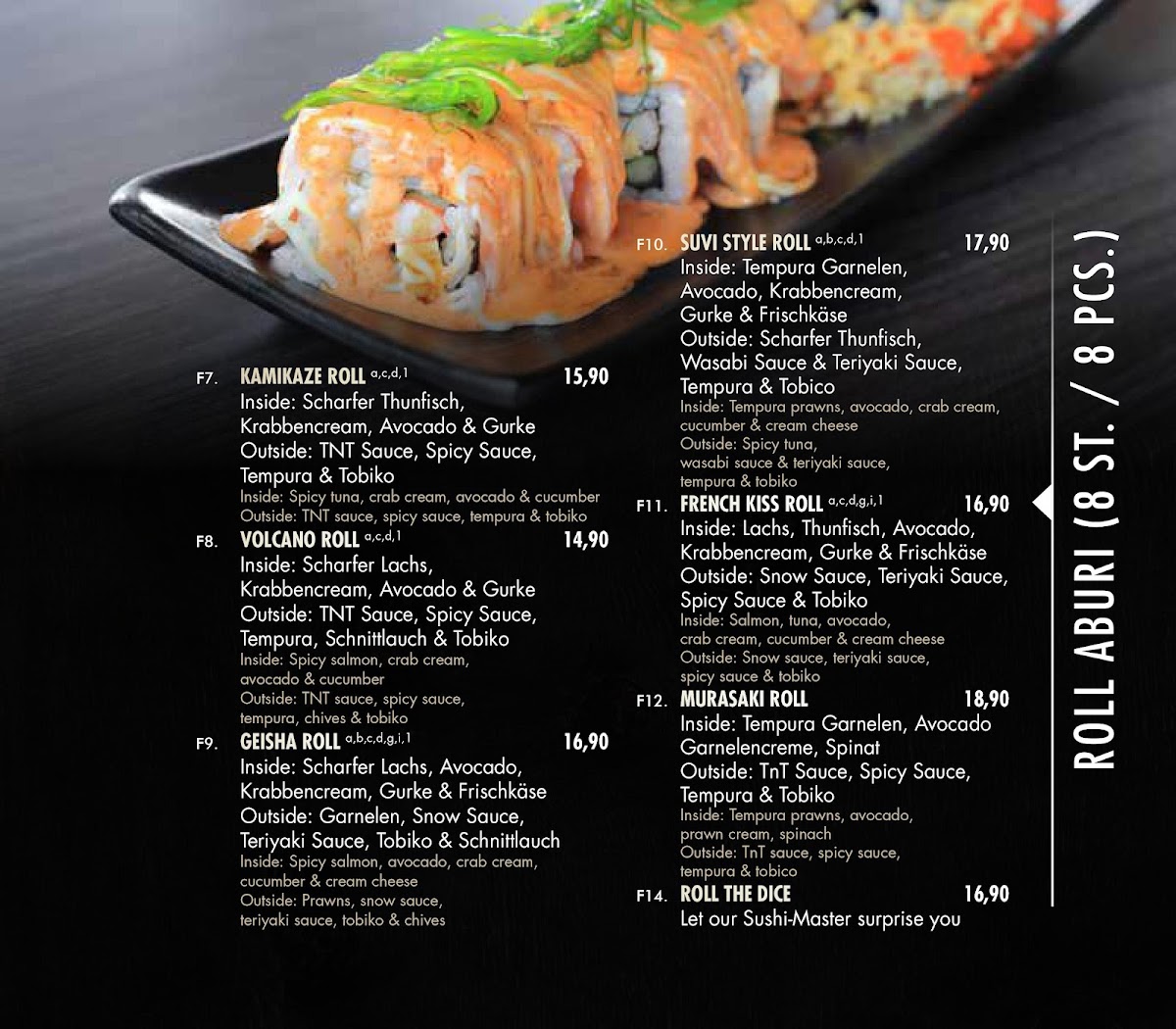 SUVI Modern Asian Kitchen Photo Menu 7