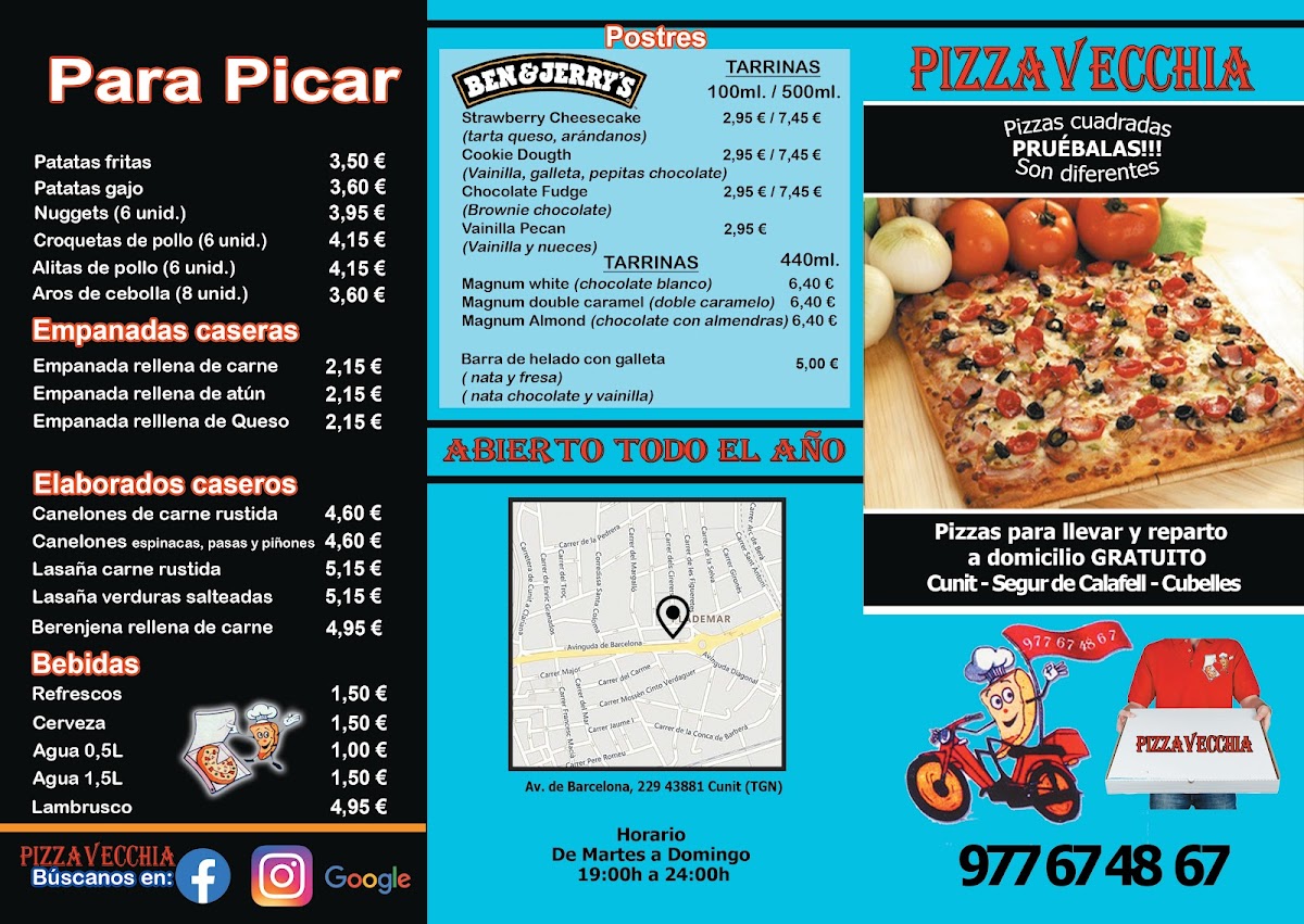Pizzavecchia Cunit Photo Menu 1